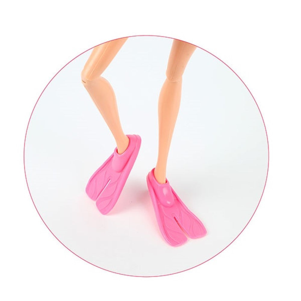 Taucher Puppe mit Glitzer-Delfin