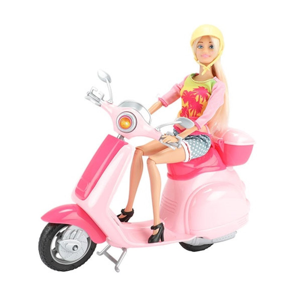 Teenager Puppe auf Roller 28 cm