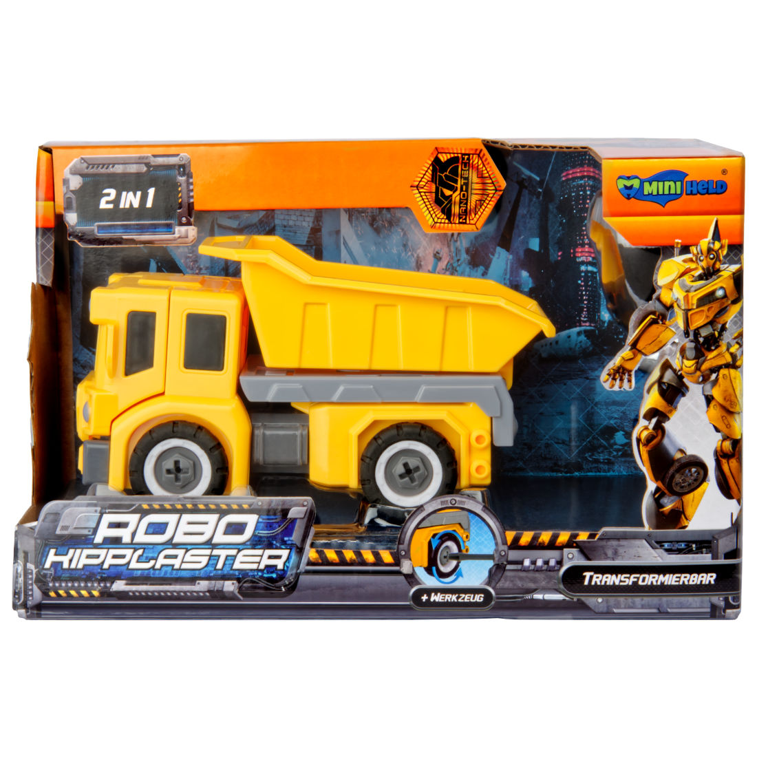 Transformierbarer Roboter Kipplaster Lastwagen LKW Spielzeugauto