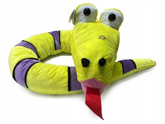 XXL Schlange Kinder Kuscheltier - 2 Meter weiches Plüschtier 200 cm Stofftier