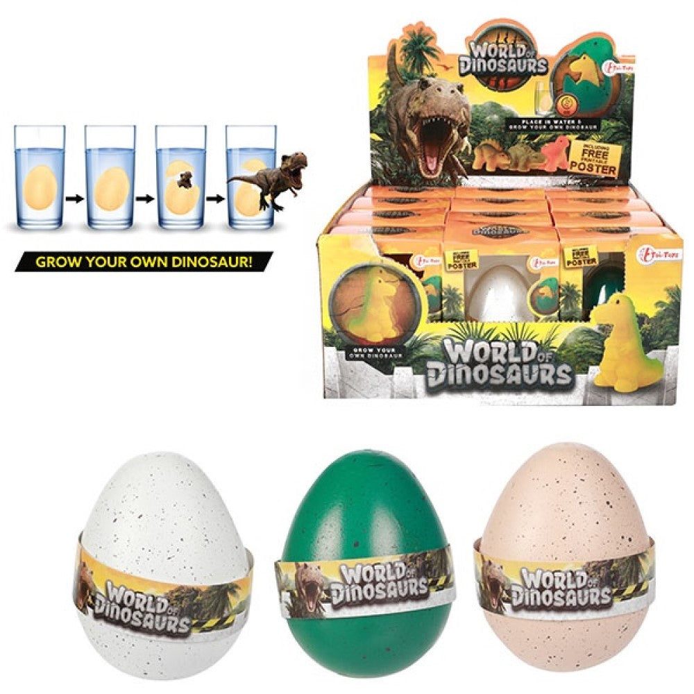 Dino XXL Wachstumsei Welt der Dinosaurier 4 Sück