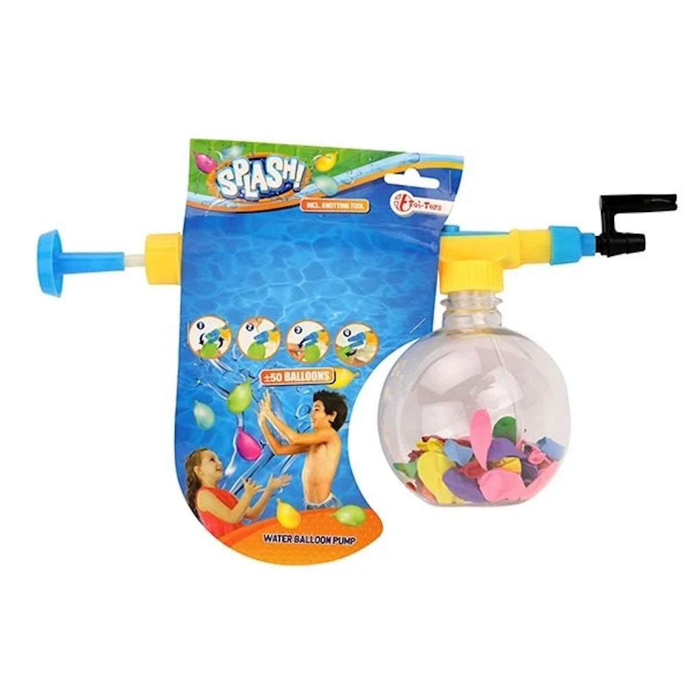 Wasserballonpumpe mit 50 Wasserballons Wasserbomben und Pumpe