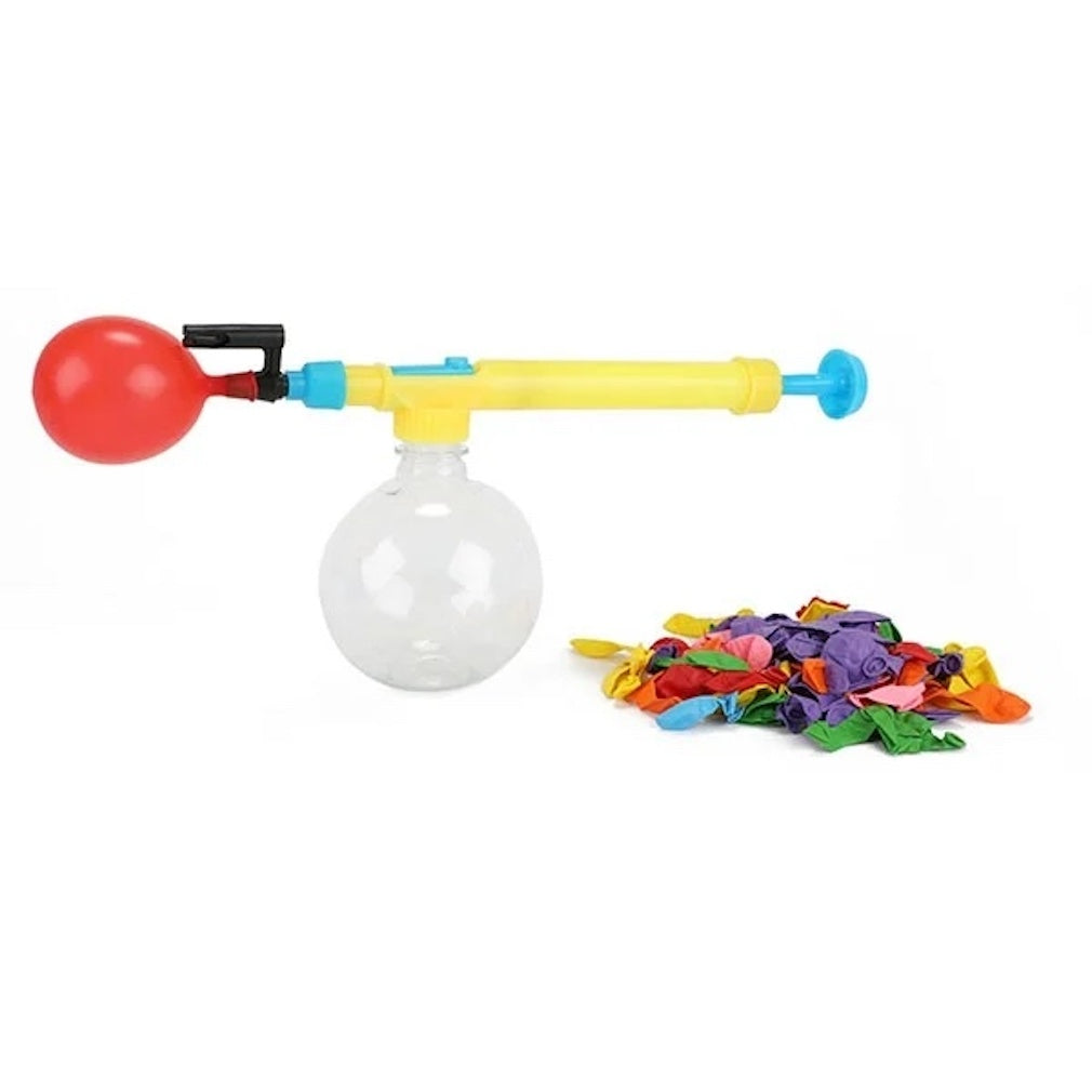Wasserballonpumpe mit 50 Wasserballons Wasserbomben und Pumpe