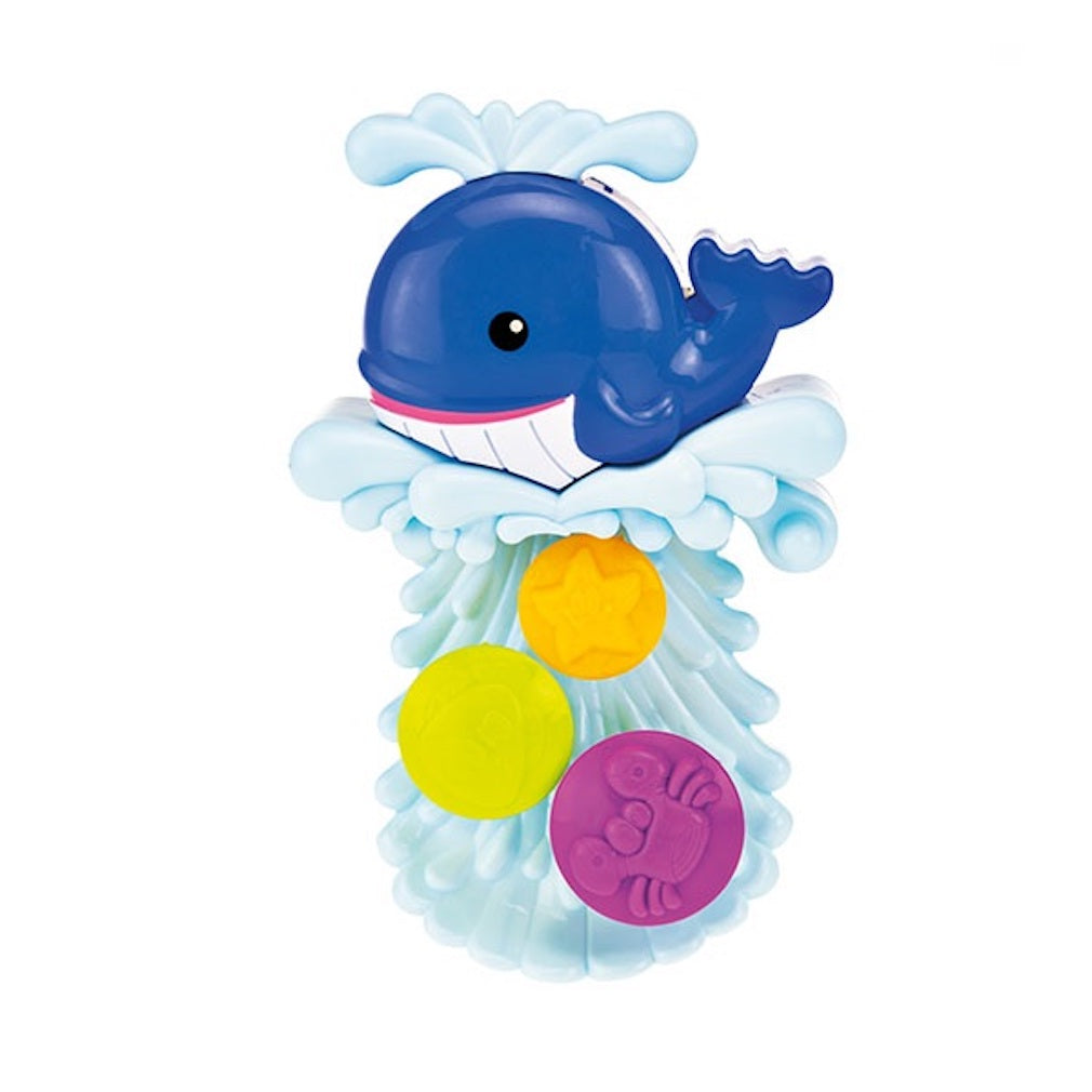 Wasserspielzeug Wassermühle Wal mit Saugnapf - Baby Badewanne