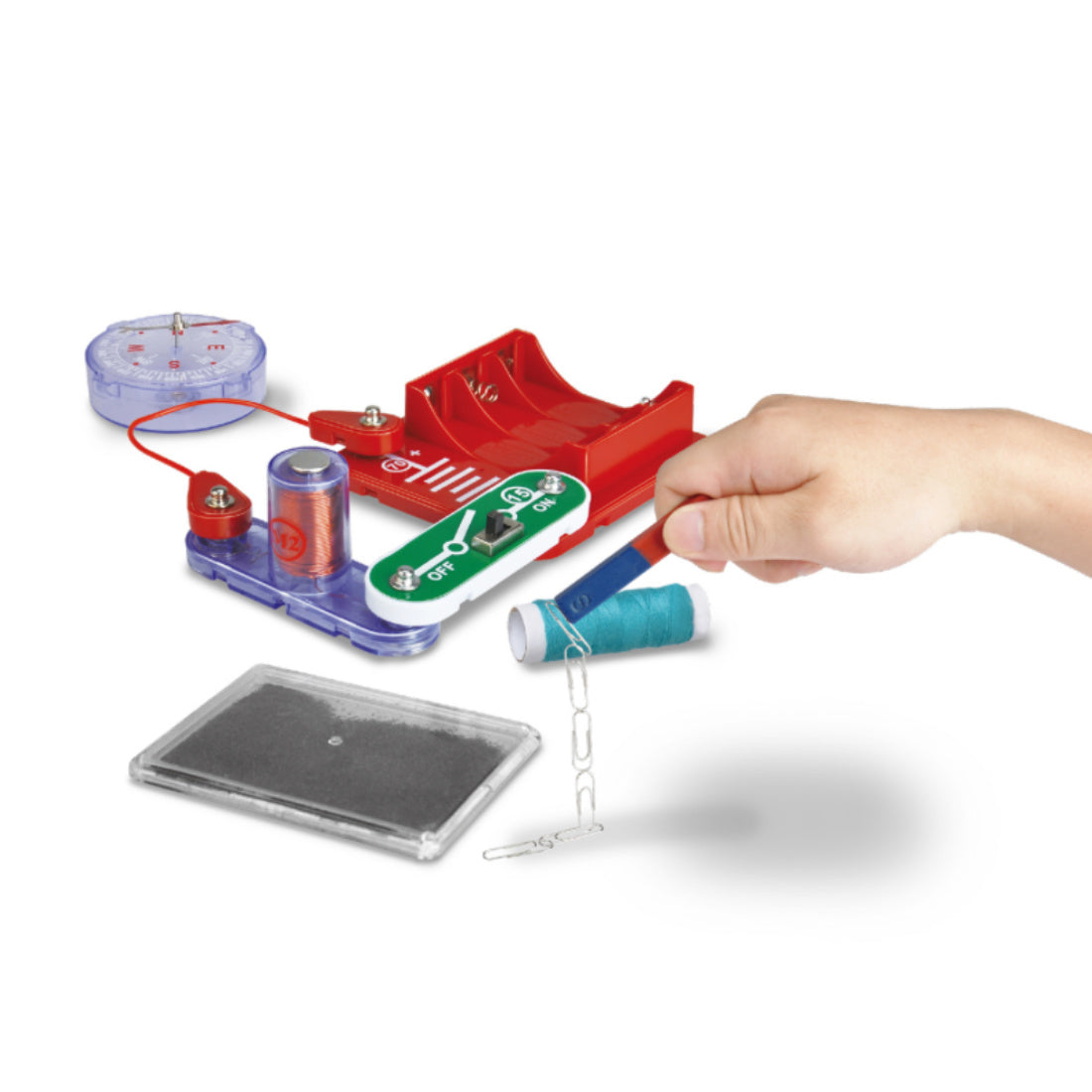 Wissenschaft Elektromagnetismus baue einen Elektromagnet