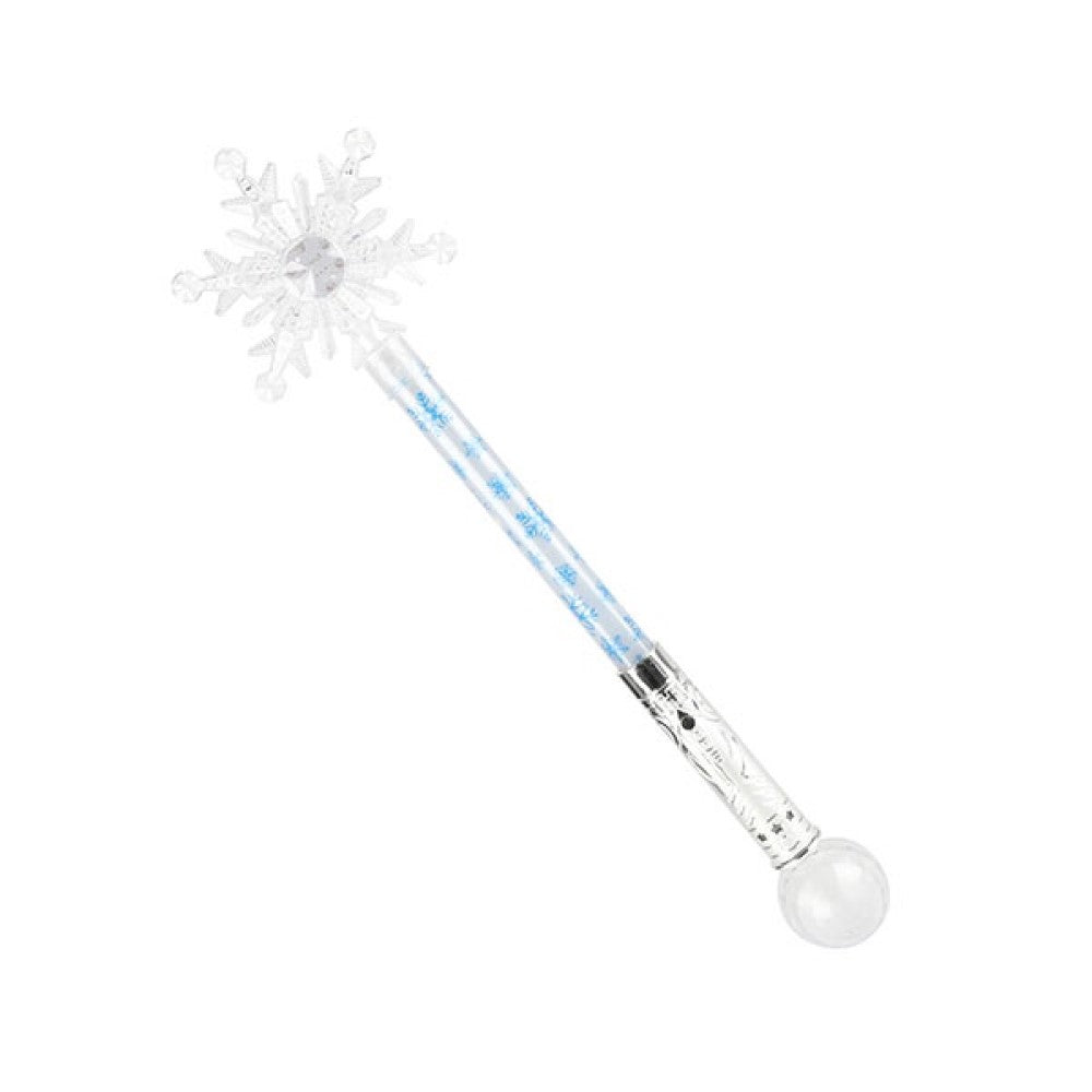 Zauberstab die Eiskönigin Schneeflocke mit Licht