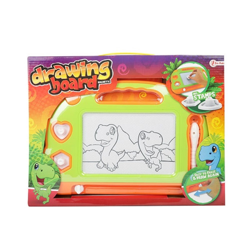 Zeichenbrett Dinosaurier mit Stift und Formen