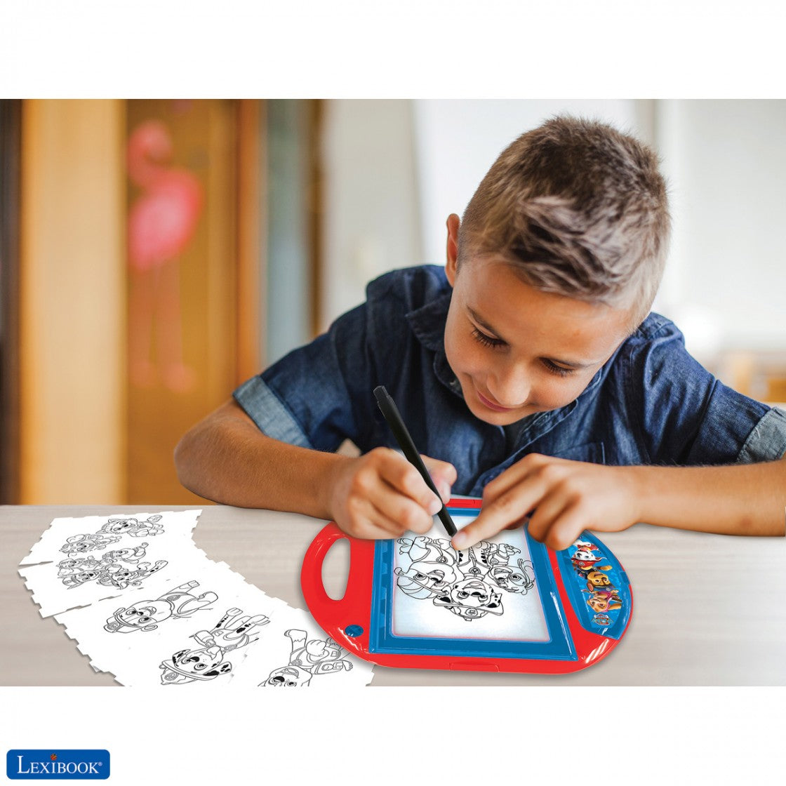 Zeichentafel Paw Patrol Zeichenprojektor mit Schablonen und Stempeln