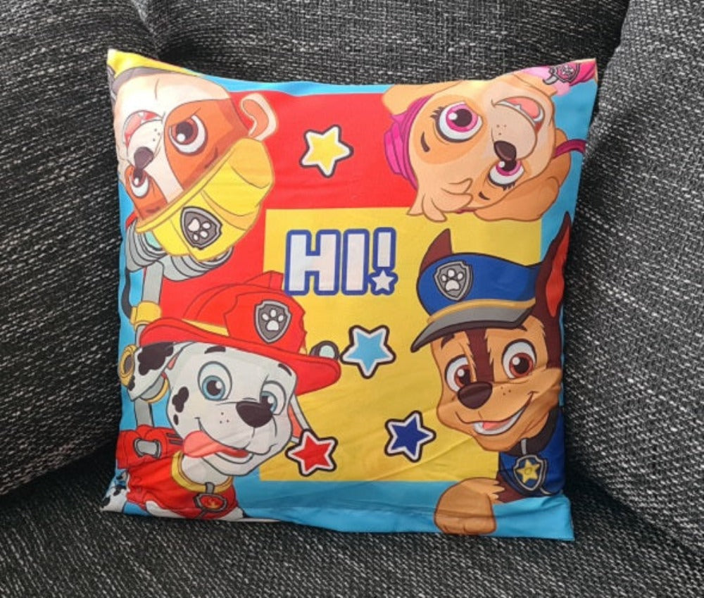 Paw Patrol Kissenbezug für Kinder: Helfer auf vier Pfoten - 40cm x 40cm