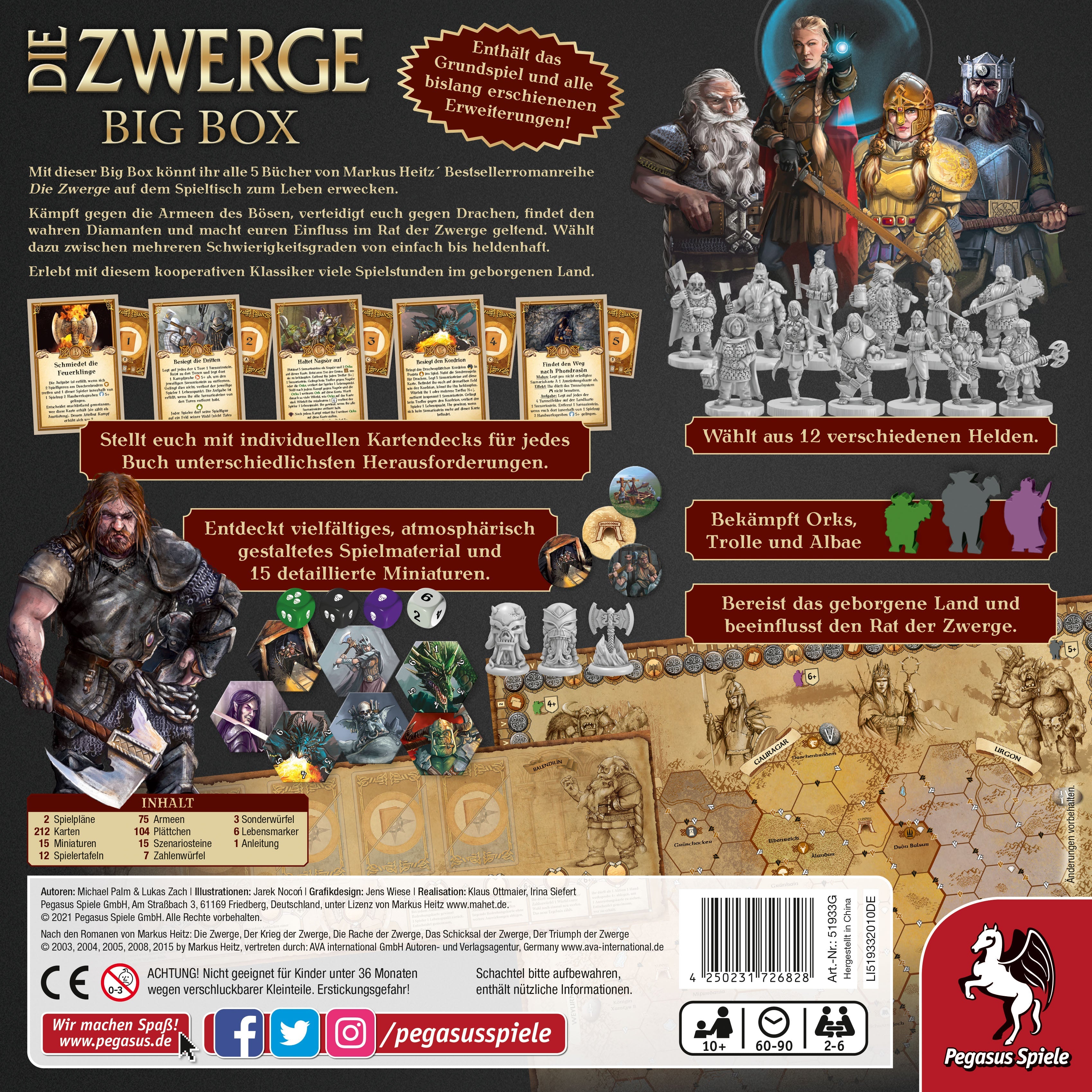 Die Zwerge Big Box - PEGASUS Brettspiel Kennerspiel