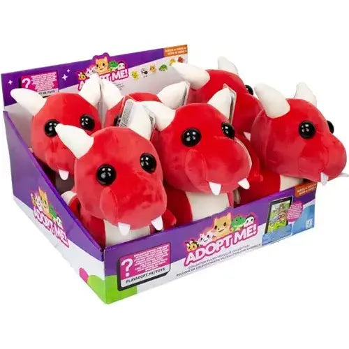 Adopt Me! Collector Plüschtier Drache 20cm | Mit virtuellem Code 6 Stück Set ab 6 Jahren