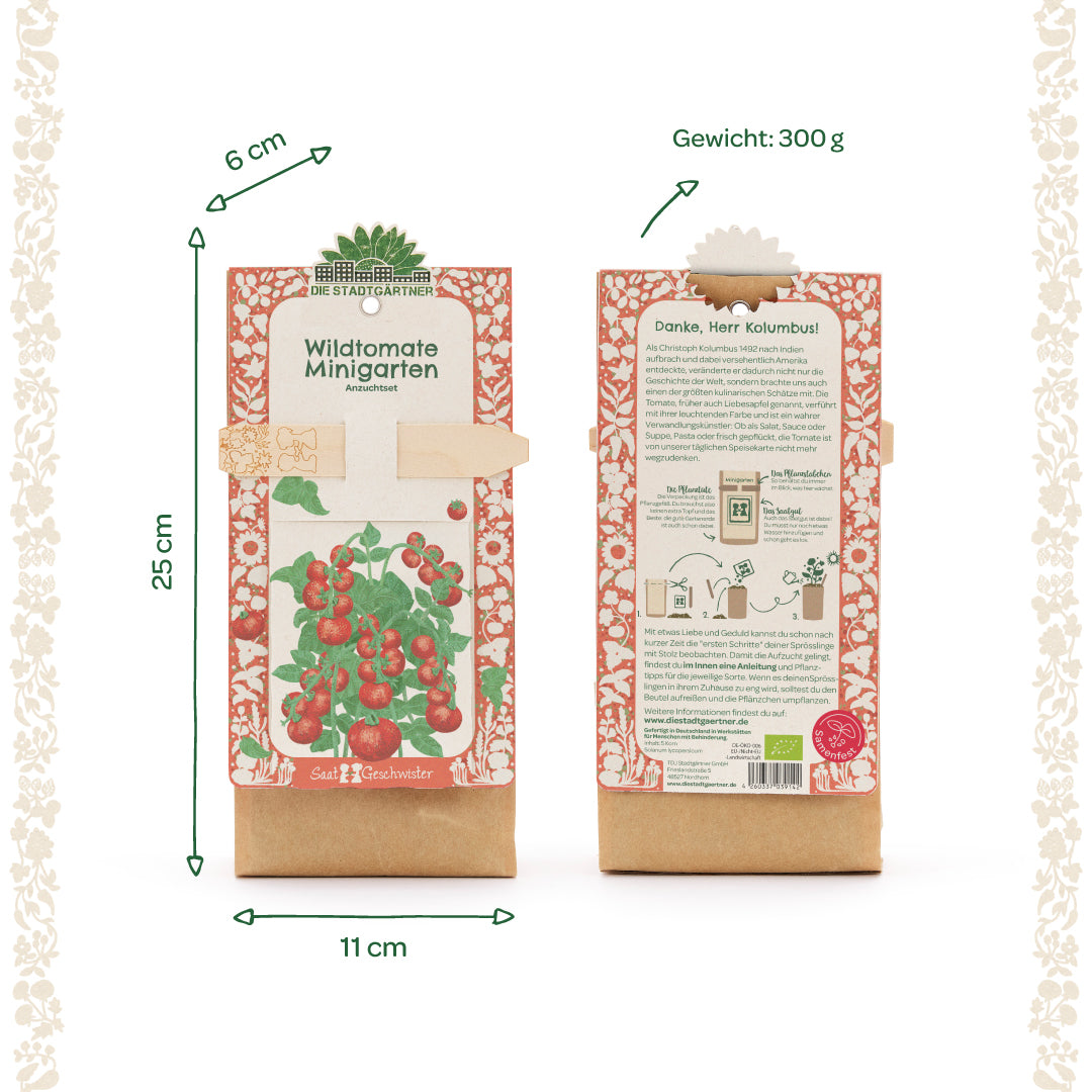 Anzuchtset – Minigarten BIO-Wildtomate
