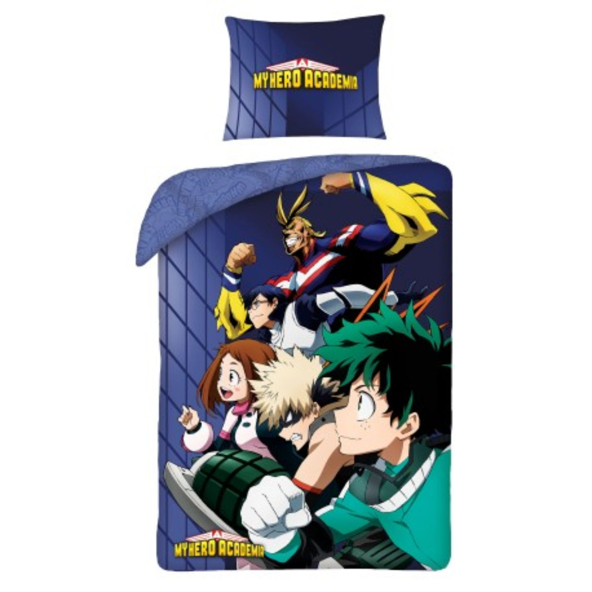 My Hero Academia Bettwäsche 140 x 200 cm - weiche Baumwolle - Kissen und Decke