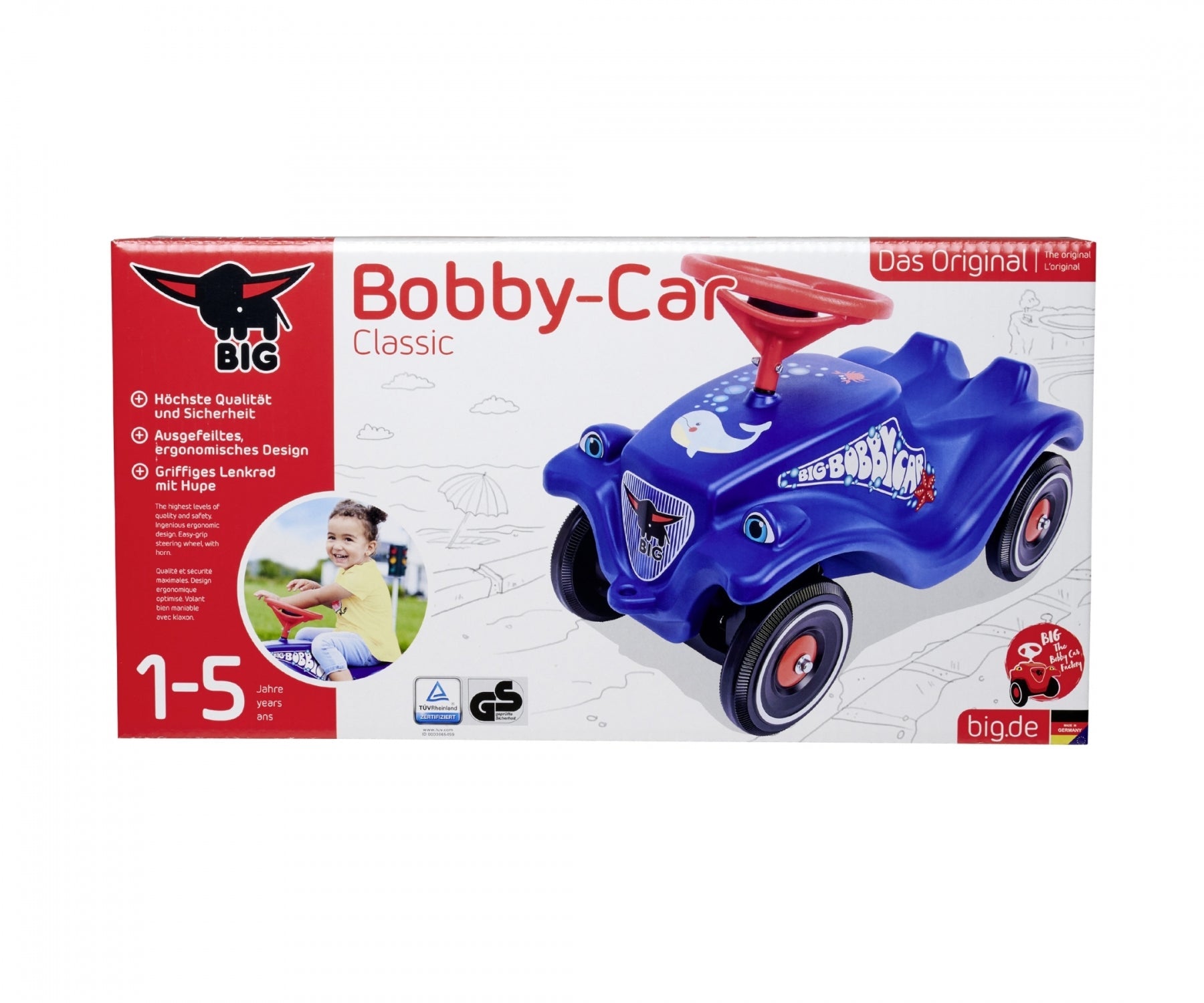 Kinder-Rutschauto BIG Bobby-Car Classic Ocean - Rutscher