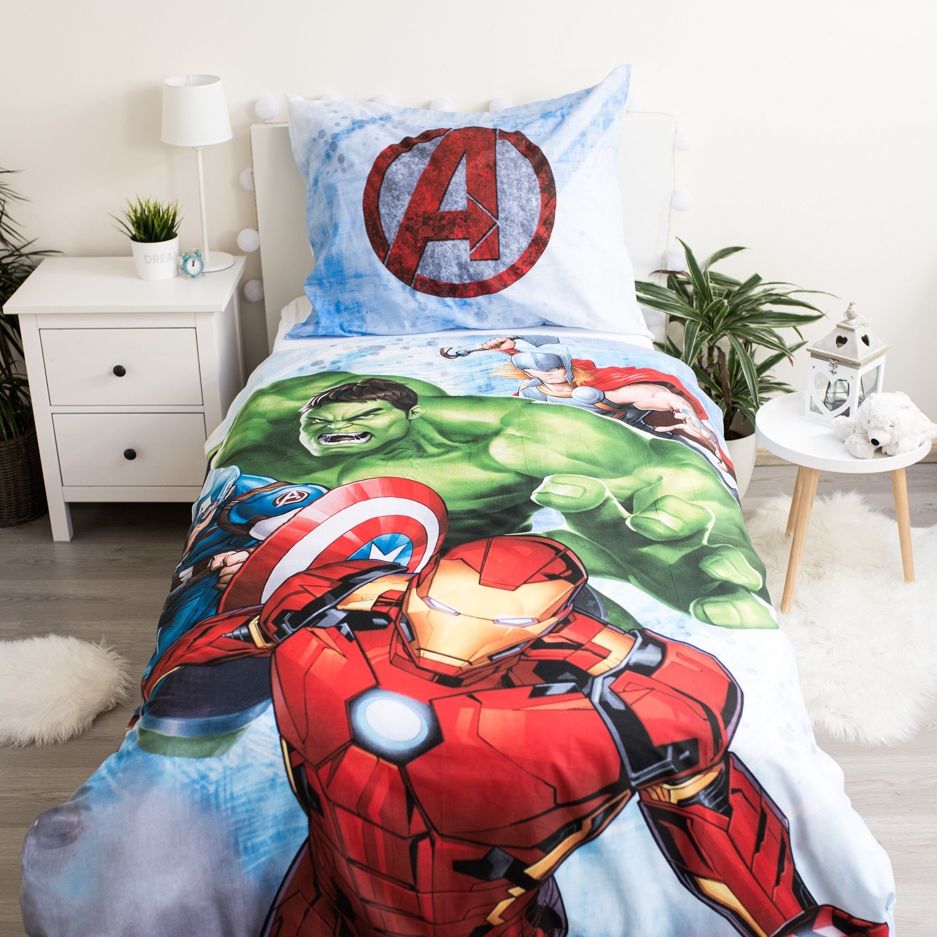 Avengers Marvel Bettwäsche - weiche Baumwolle - 140 x 200 cm