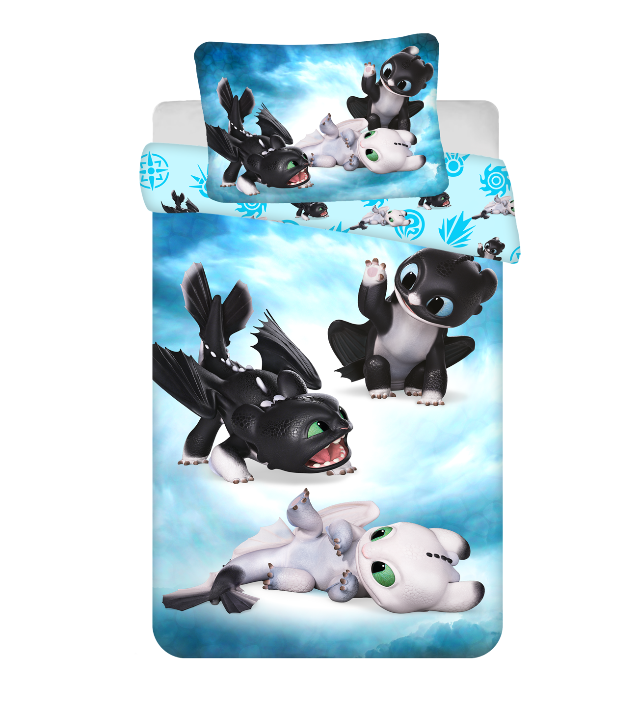 Drachenzähmen leicht gemacht Kinder-Bettwäsche 100 x 135 cm - weiche Baumwolle