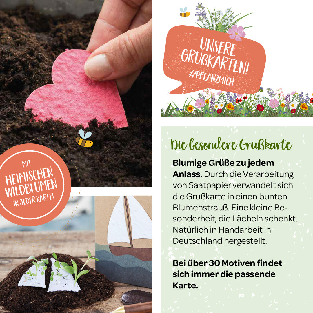 Grußkarte "Alles Gute für die Zukunft"