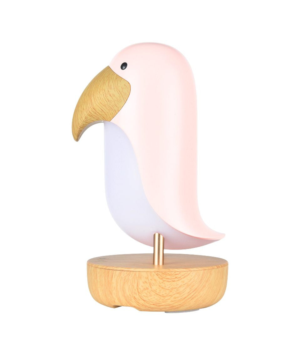 Rabbit & Friends - Lampe Vogel | Pink mit Lautsprecher