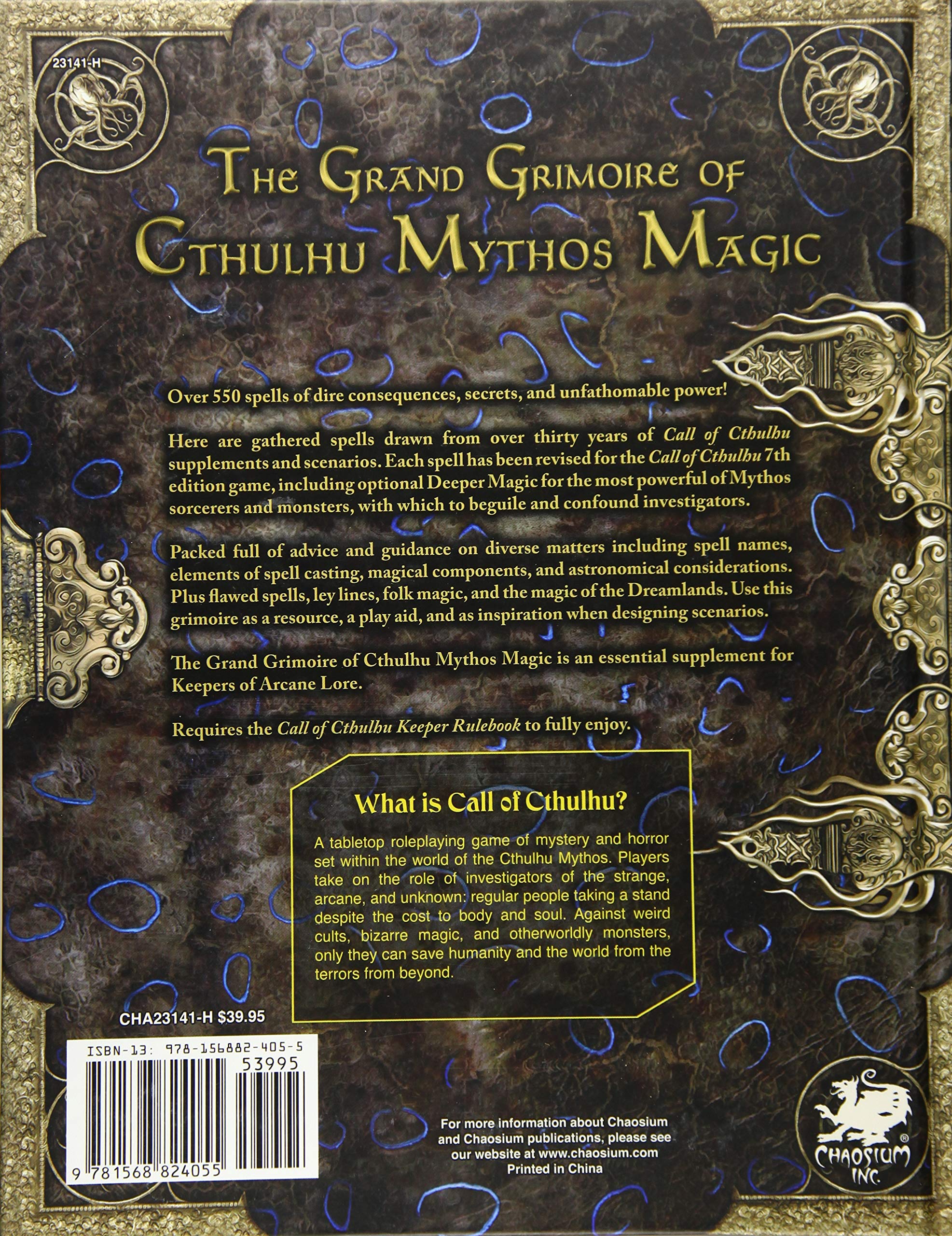 Cthulhu Grand Grimoire der Mythos-Magie - Pegasus Rollenspiel