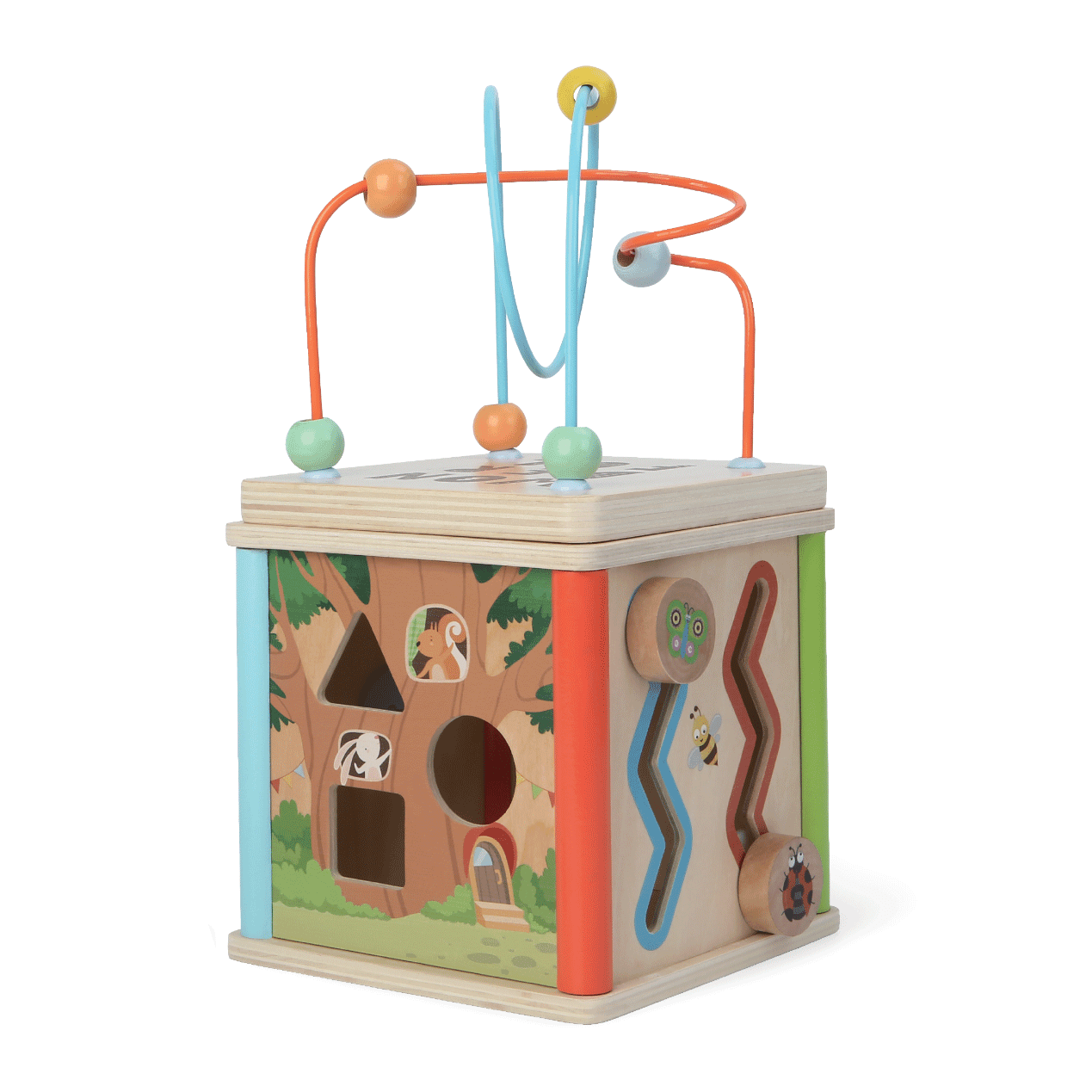 Gerardo's Toys - Holz Motorikwürfel | 15 cm