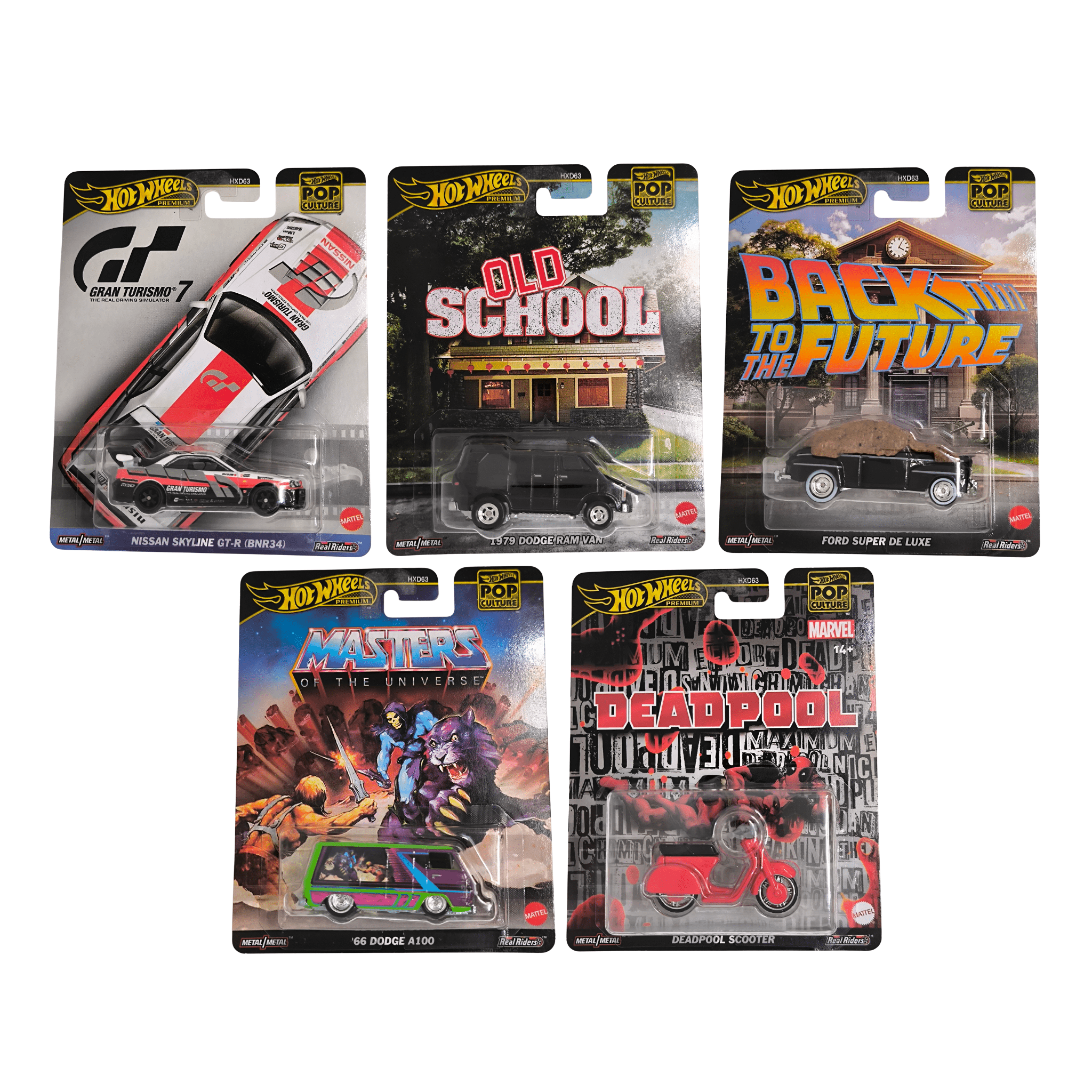 Hot Wheels Premium Pop Culture 1-5 5er Set