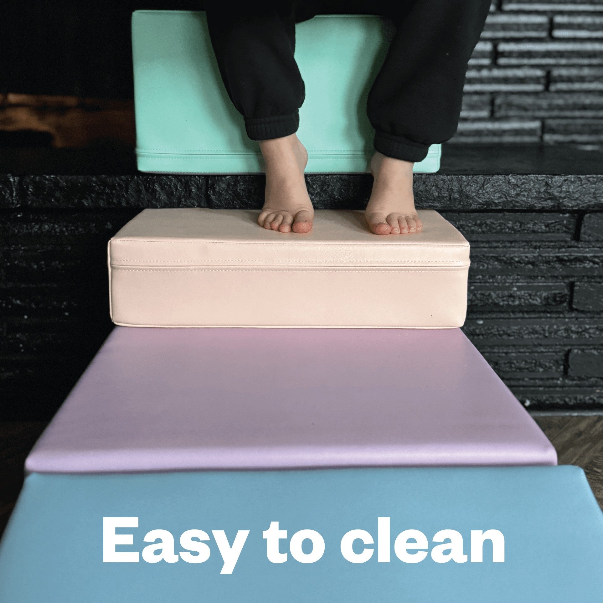 IGLU - 5-teiliges Softplay Bausteinset | Helles Pastell Eckkletterer