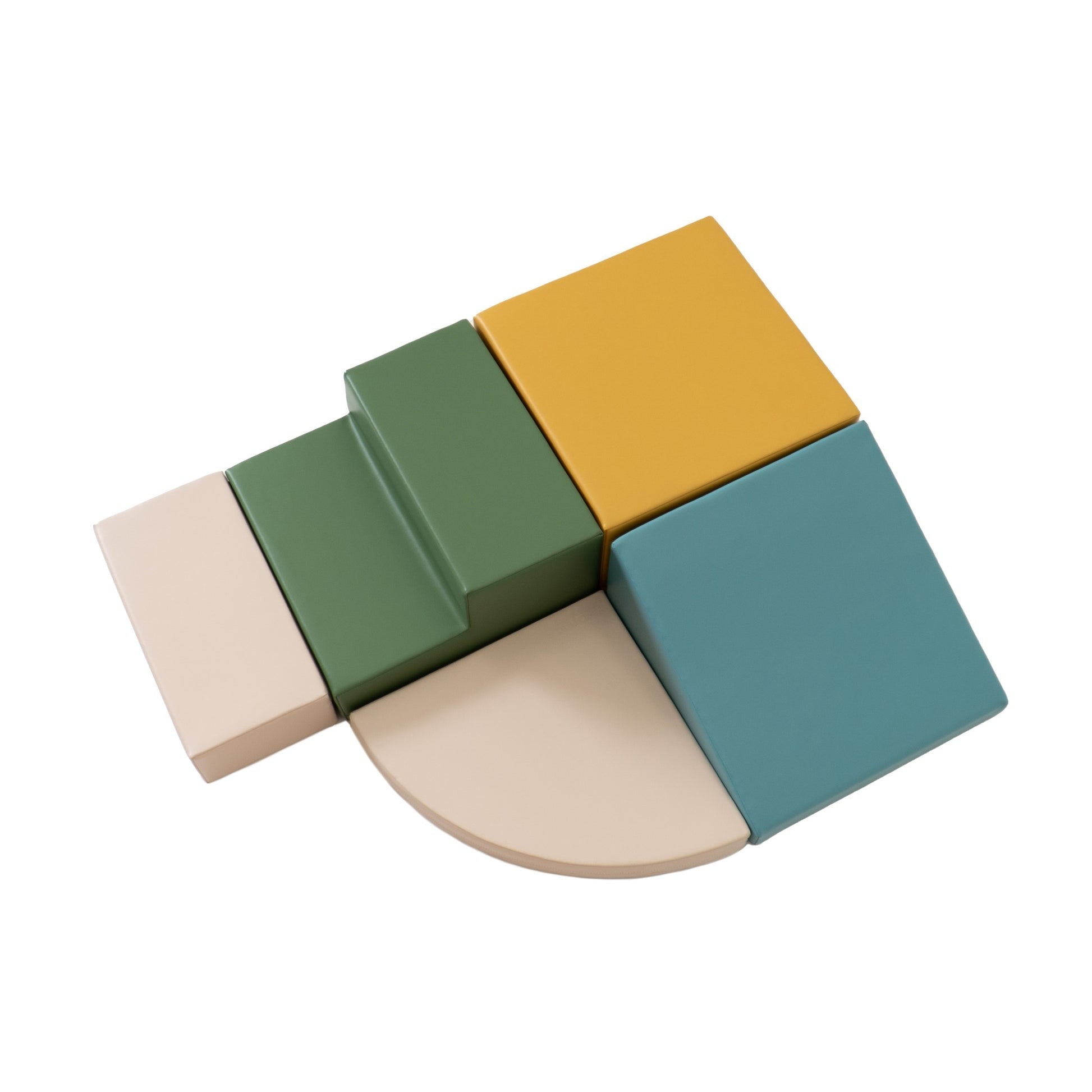 IGLU - 5-teiliges Softplay Bausteinset | Pastelltürkis Eckkletterer