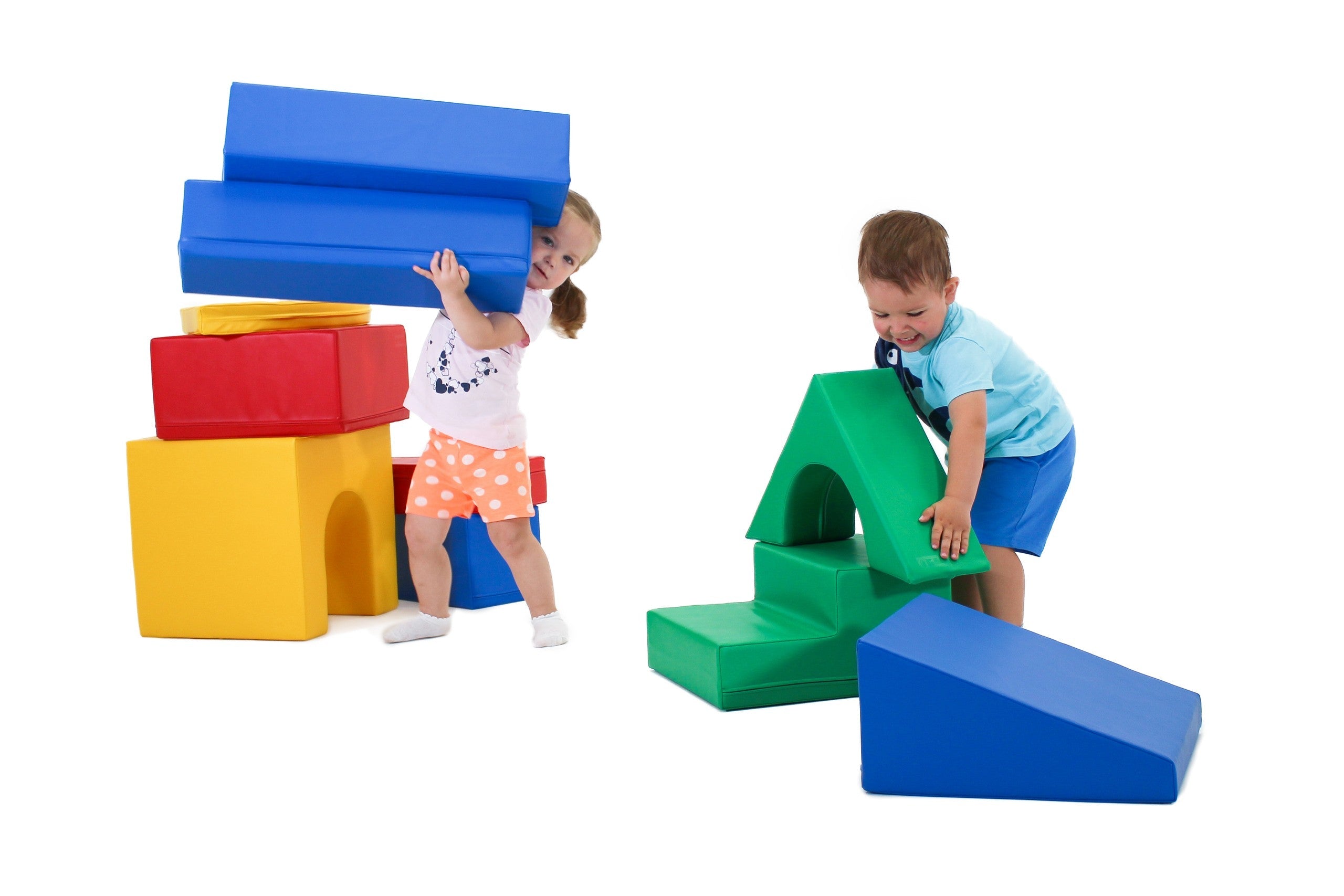 IGLU - 10-teiliges Softplay Bausteinset | Bunt Kreativität
