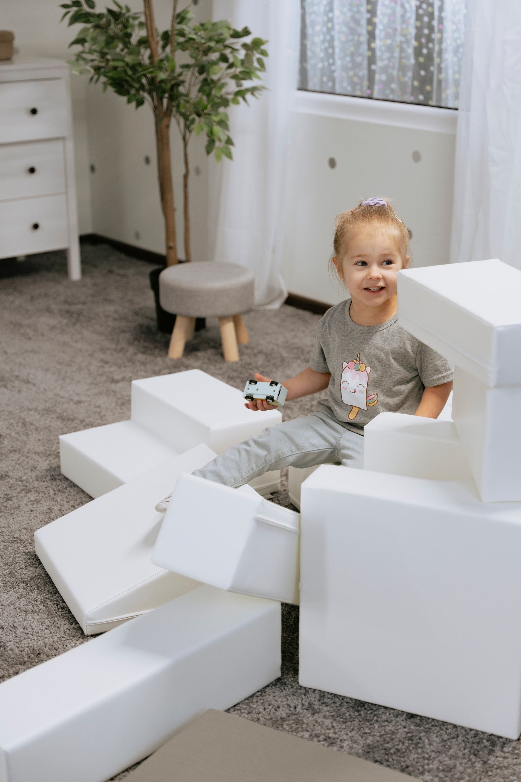 IGLU - 10-teiliges Softplay Bausteinset | Weiß Kreativität
