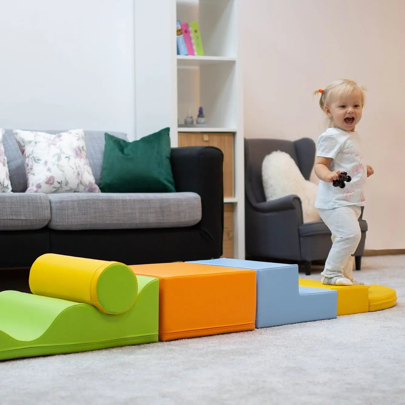 IGLU - 6-teiliges Softplay Bausteinset | Helles Bunt Explorer