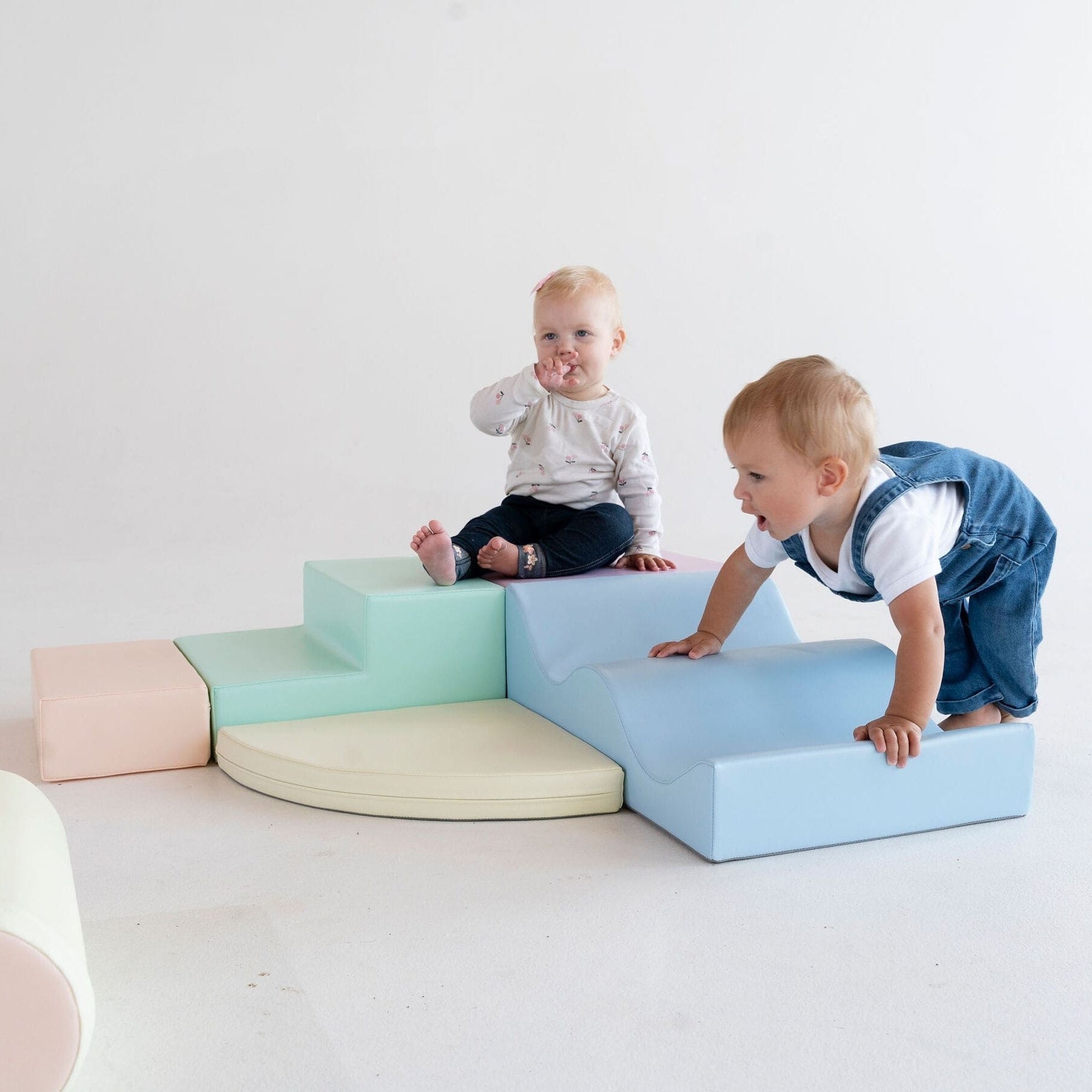 IGLU - 6-teiliges Softplay Bausteinset | Helles Pastell Explorer