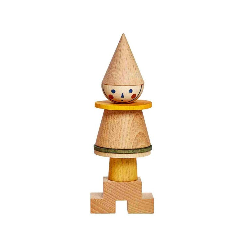 Wooden Story – Strichmännchen-Puzzle LALA | Gelb