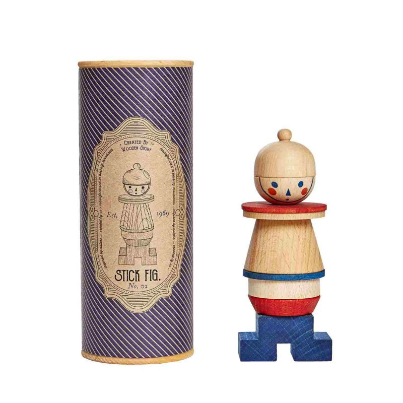 Wooden Story – Strichmännchen-Puzzle LALA | Blau