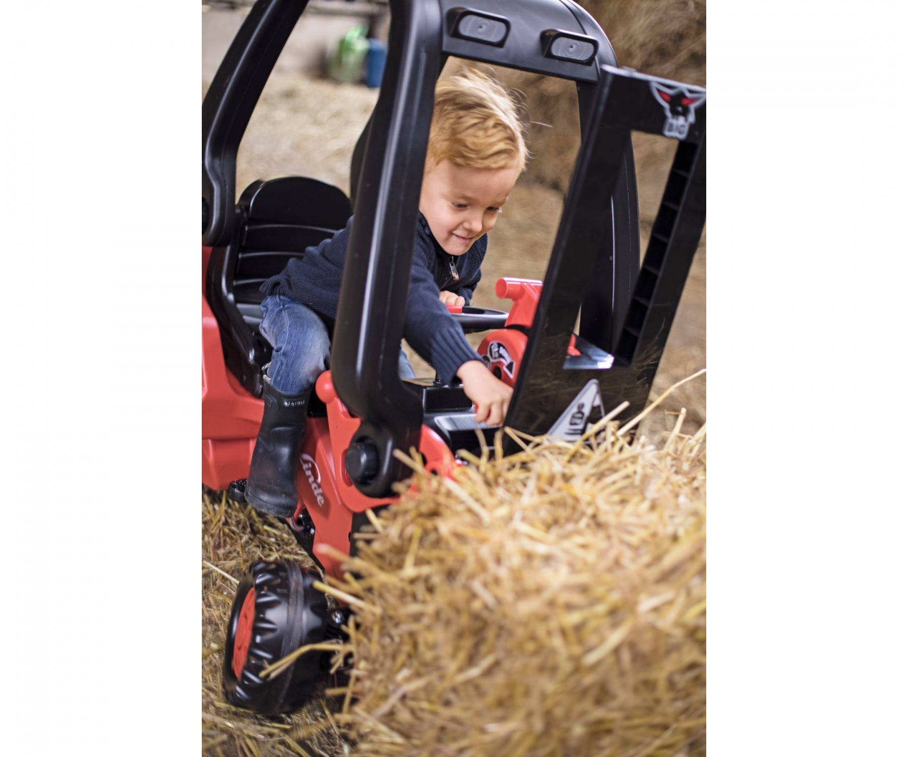 Trettraktor BIG Linde Gabelstapler 394 - Kindergabelstapler