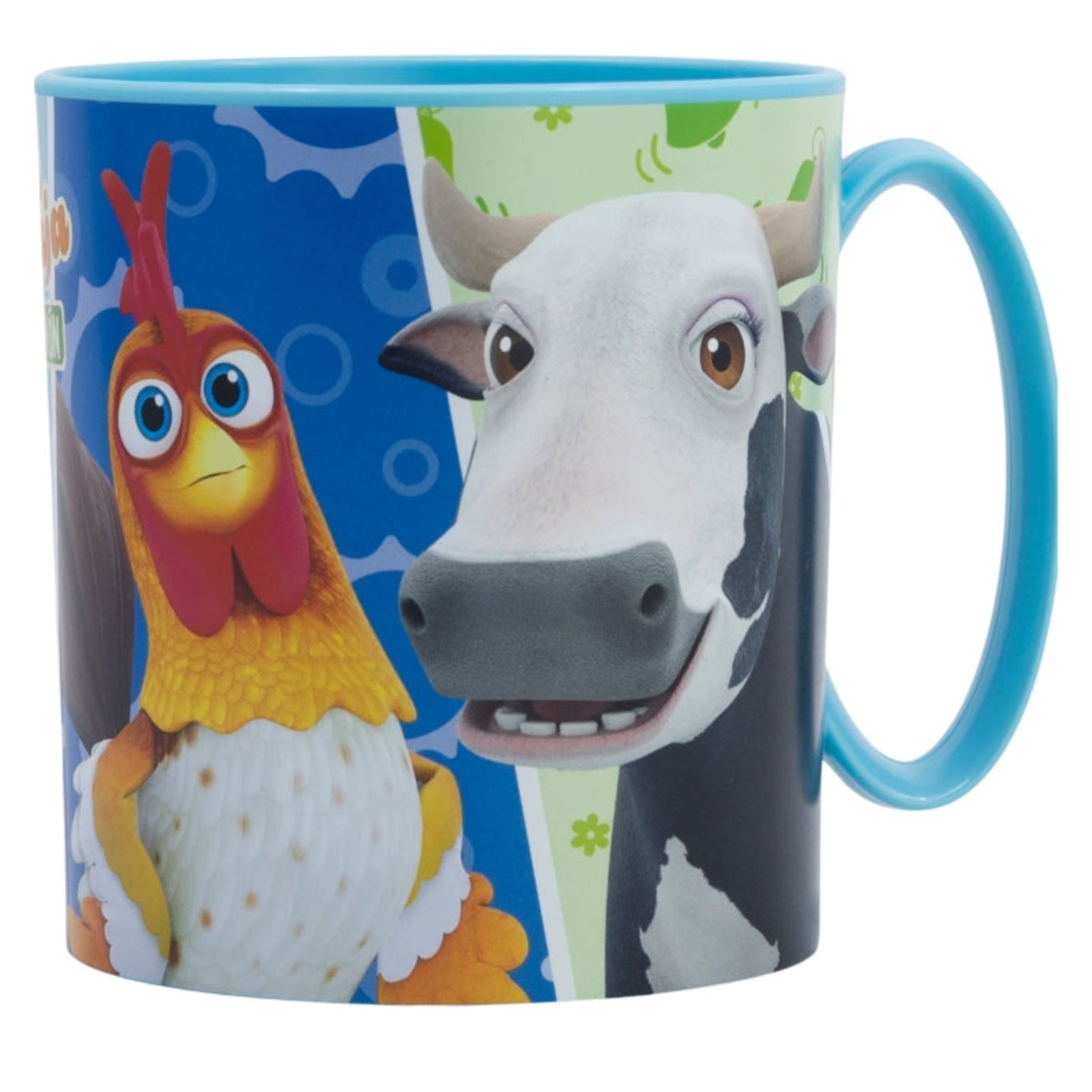 La Granja de Zenón Plastiktasse Becher 390ml Tasse für Kinder Hahn Kuh