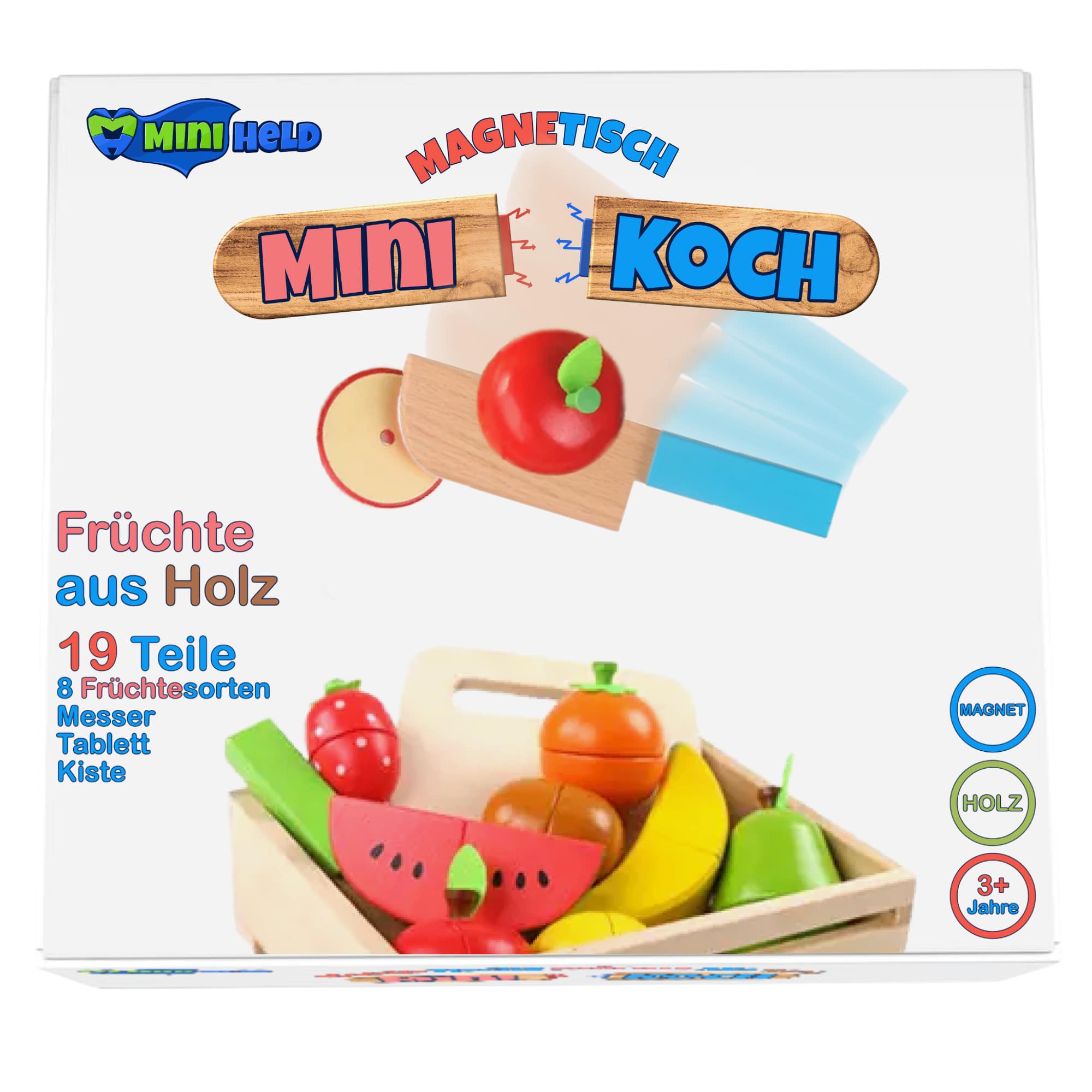 Kinderküche Zubehör Spielküche Früchte Schneiden Holz Kaufladen Set