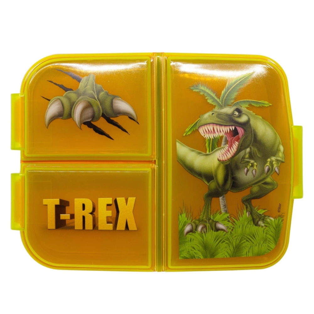 Dinosaurier T-Rex Kinder Lunchbox Sandwichbox mit 3 Fächern