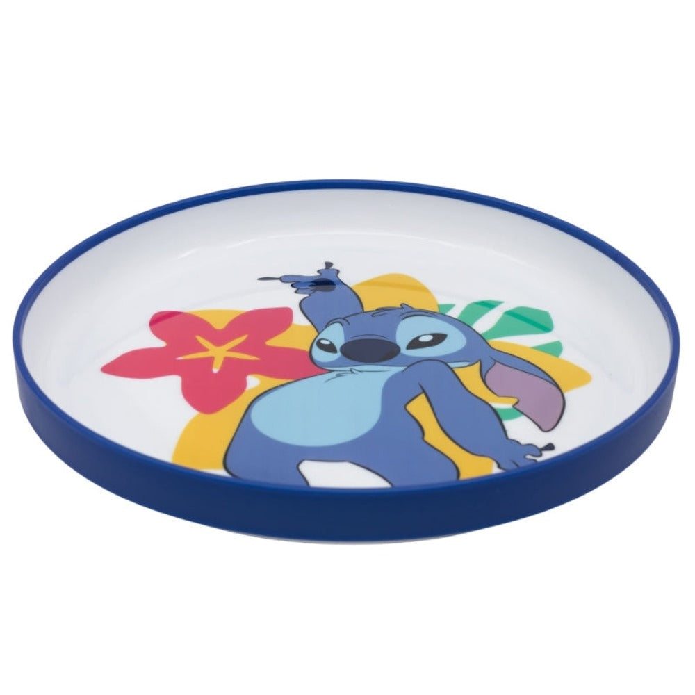 Stitch Teller - rutschfester Plastik Teller für Kinder