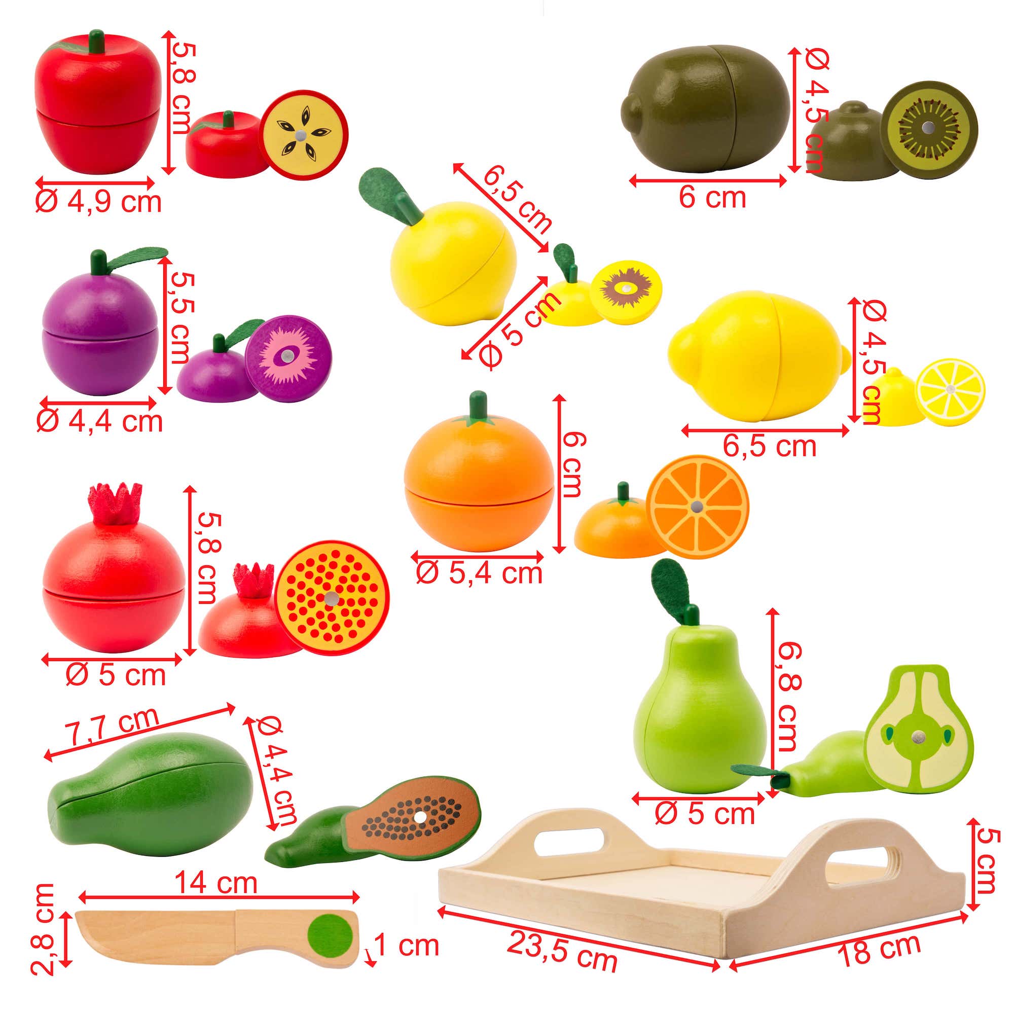 Kinderküche Zubehör Spielküche Obst Schneiden Holz Kaufladen Set