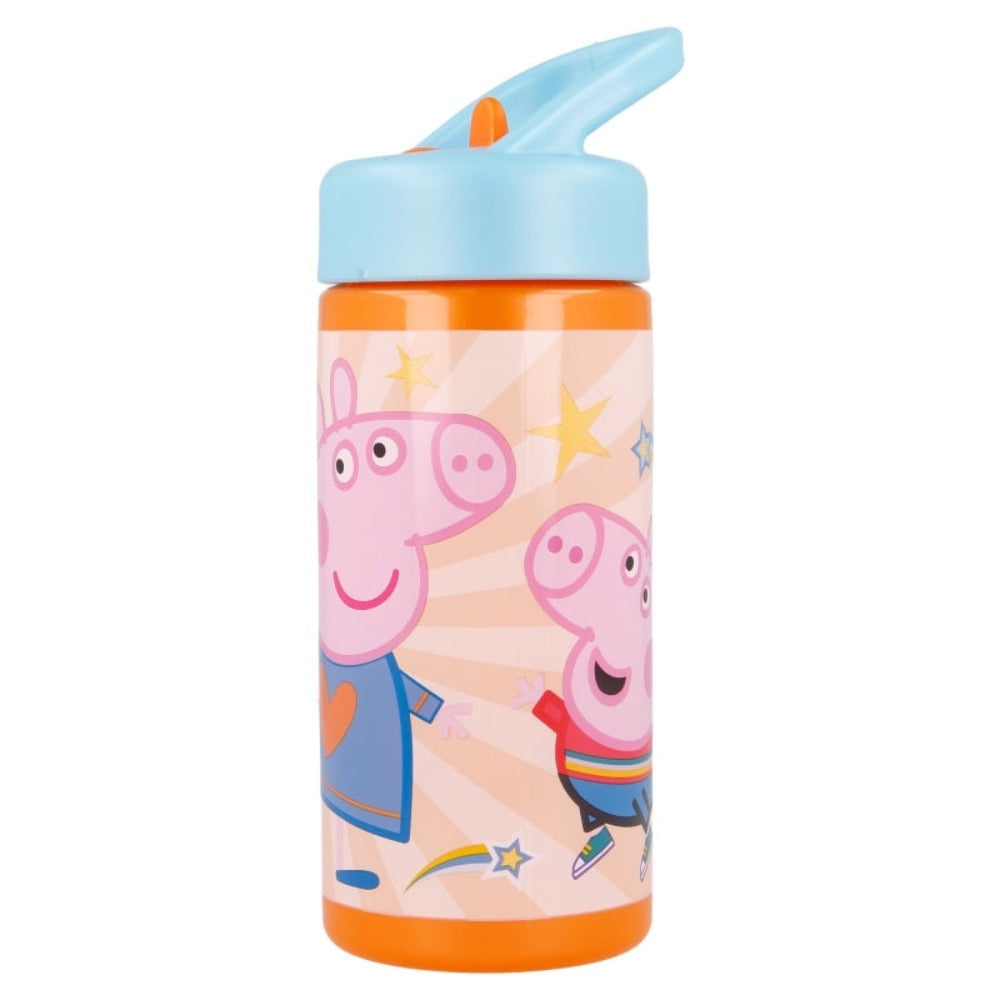 Peppa Pig Plastik Flasche 410 ml Trinkflasche Sportflasche