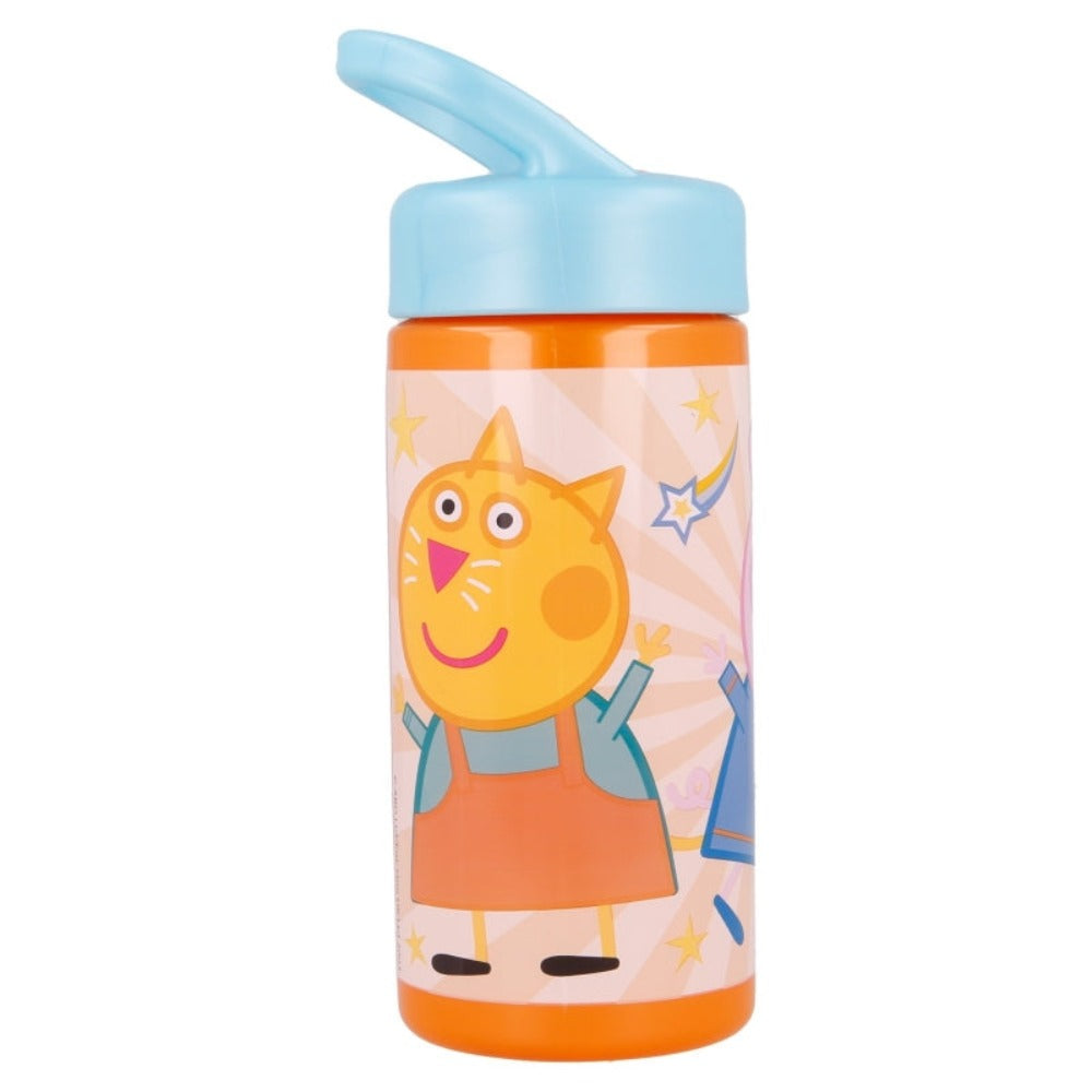 Peppa Pig Plastik Flasche 410 ml Trinkflasche Sportflasche