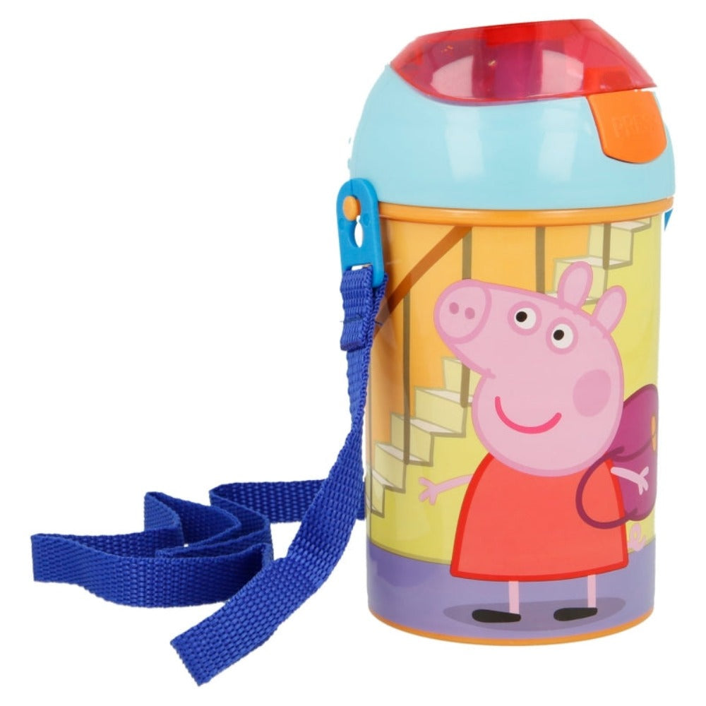 Peppa Pig Pop-Up Plastik Flasche 450 ml Peppa Wutz