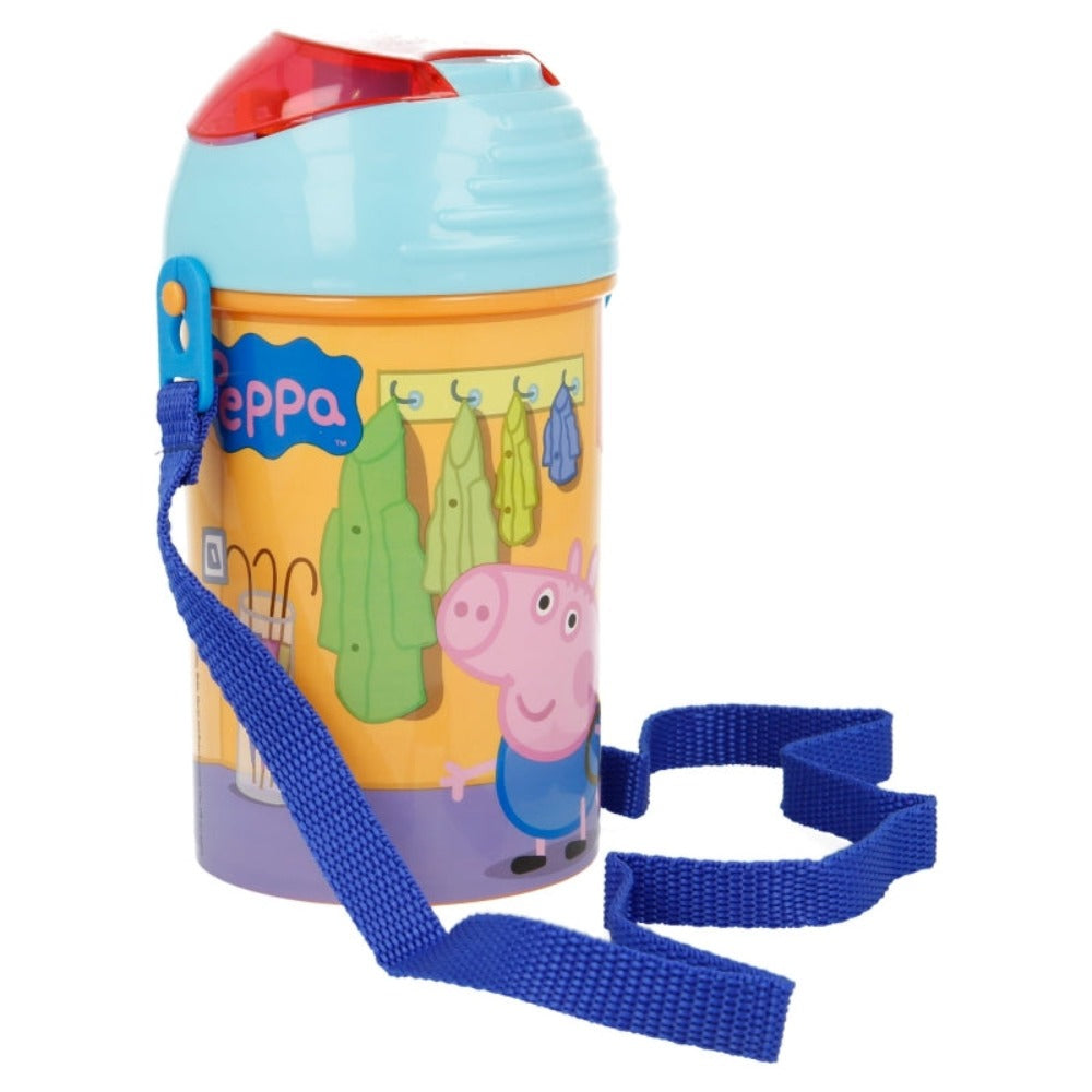 Peppa Pig Pop-Up Plastik Flasche 450 ml Peppa Wutz