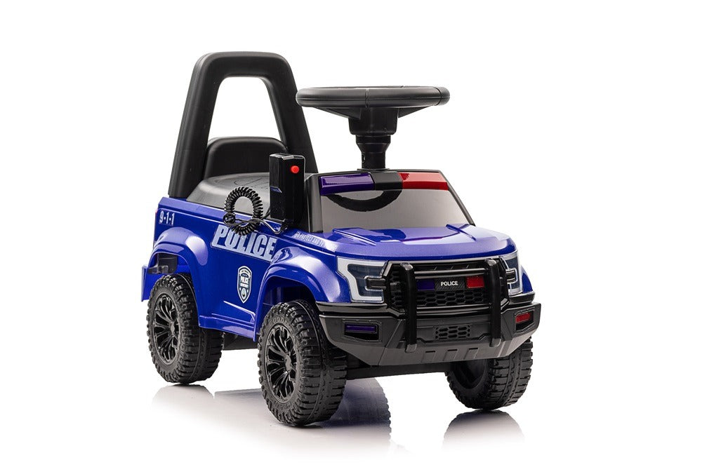 Kinder-Rutschauto Polizeiauto American Blue