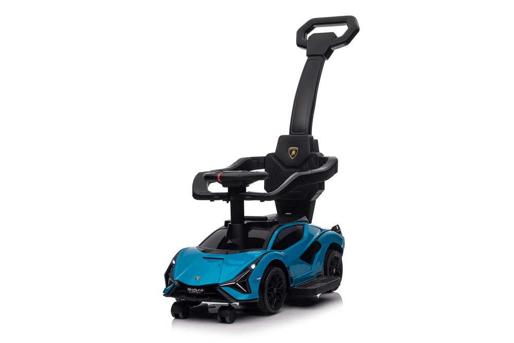 Kinder-Rutschauto Lamborghini Sian Lizenziert inkl. Schiebestange