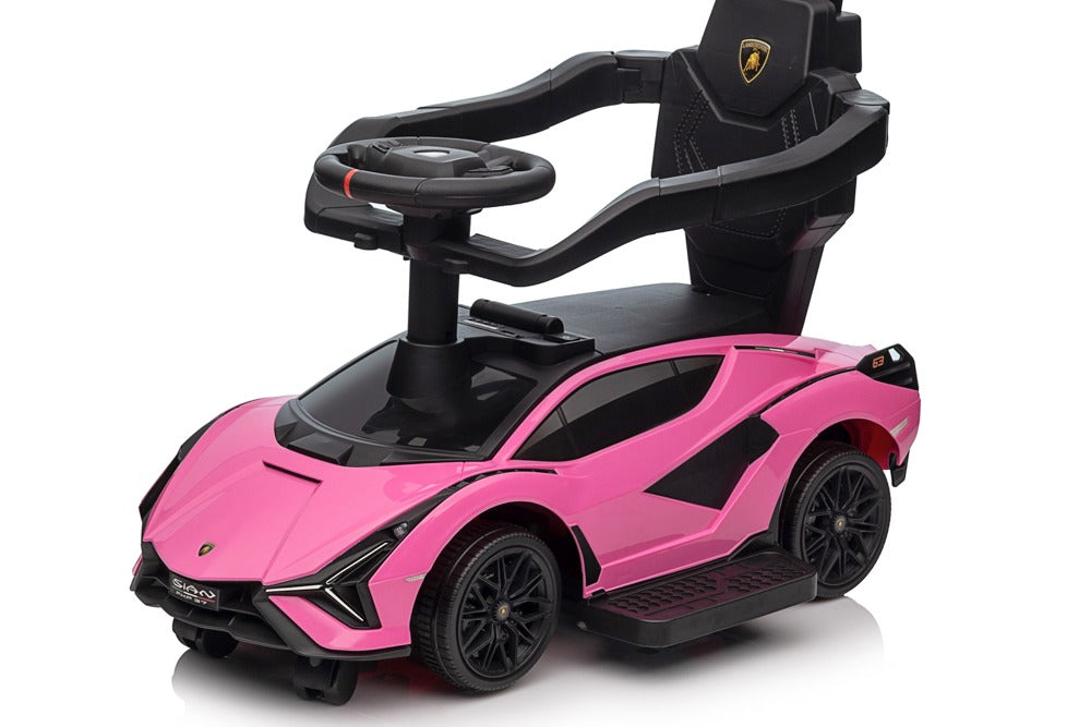 Kinder-Rutschauto Lamborghini Sian Lizenziert inkl. Schiebestange