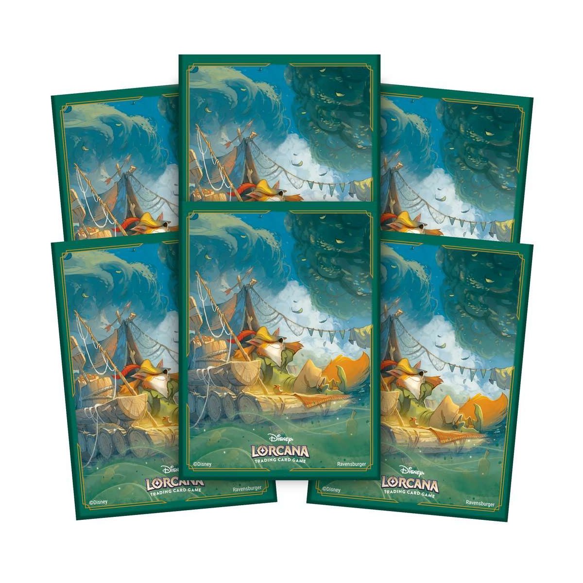 Lorcana TCG Karten 65 Hüllen Robin Hood Disney Sleeves