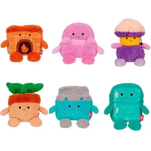 BumBumz HomeBumz Plüschtier 6 Stück Weiche Kuschelfiguren zum Sammeln Kindergeburtstag ab 3 Jahren