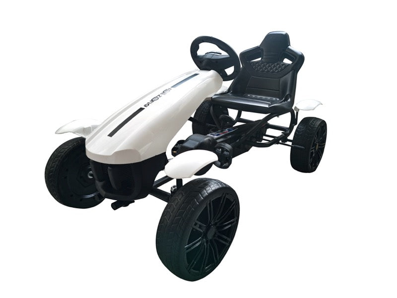 Kinder Pedal Go-Kart GK320 Weiß