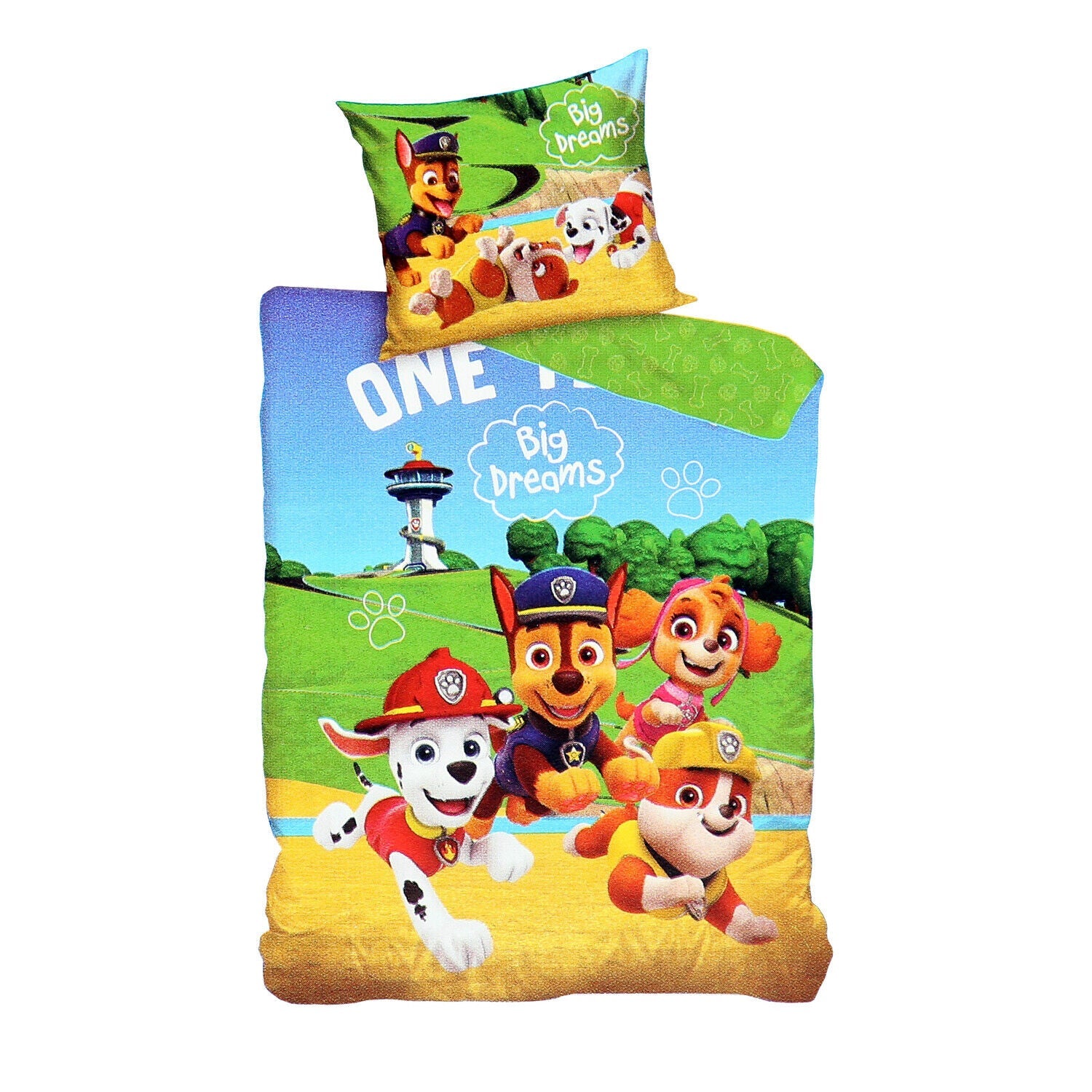 Paw Patrol Bettwäsche 135 x 200 cm - weiche Baumwolle - Kissen und Decke